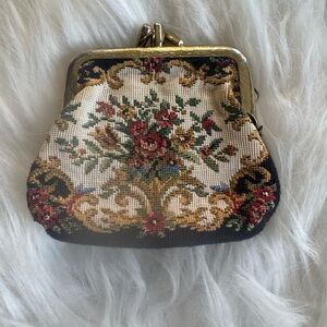 Vintage Floral Tapestry coin purse